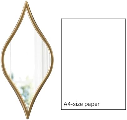 Decorative Tear Drop Gold Mirror Wall Decor 6 X 15 Inch - Image 3