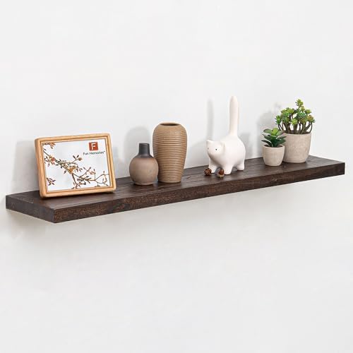 Floating Shelves for Wall, Farmhouse Wooden Shelf for Living Room, Bathroom and by FunMemories