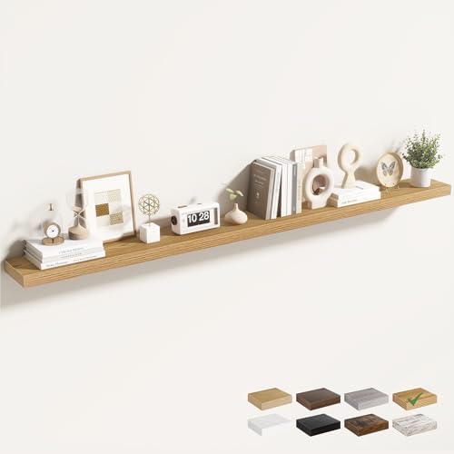 Acovy 72 Inch Floating Shelves for Wall 1 Pack, Wall Mounted Floating Shelf by Acovy