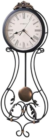 Howard Miller Paulina Wall Clock – Wrought Iron Frame, Roman Numeral Dial by Unknown