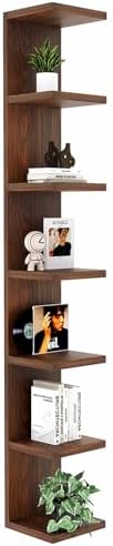 LitaEther Wood Wall Shelf Units, 7 Tier Lack Floating Shelves, Rustic Bookshelf by Shopnow
