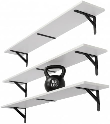 WOPITUES Long Wall Shelves 32″W x 8″D, Floating Book Shelves Max Load 65lbs by WOPITUESOfficial
