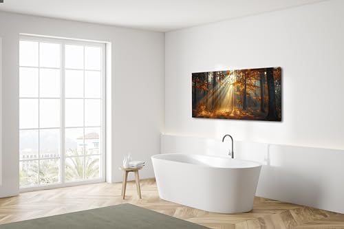 Lasdel Beautiful Autumn Forest Landscape Wall Art - Image 4