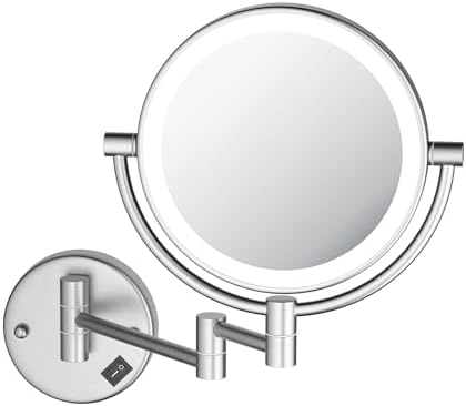 KIBI Circular Wall Mount Makeup Mirror by KIBI