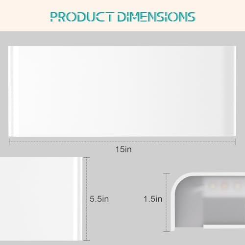 Modern Indoor 5CCT LED Wall Sconce, 1 Pack - Image 4