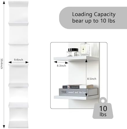 Homaterial 7 Tier Floating Shelf - Image 3
