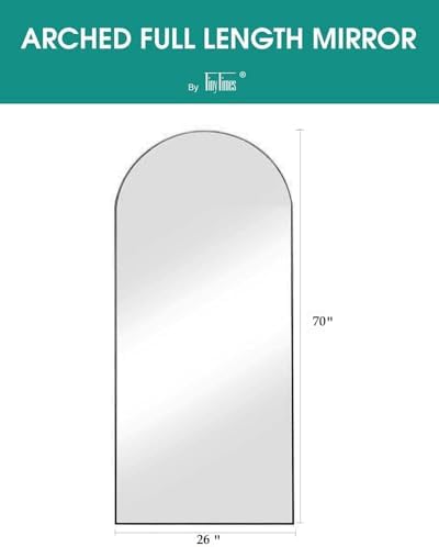 70''x26'' Full Length Mirror, Large Arched Floor Mirror - Image 6