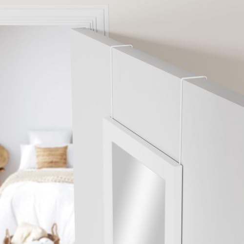 14.25 X 50.25 Inch Over-The-Door Rectangular Full Length Mirror, Space Saving - Image 3