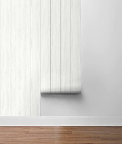 NextWall Faux Wood Panel Peel and Stick Wallpaper - Image 6
