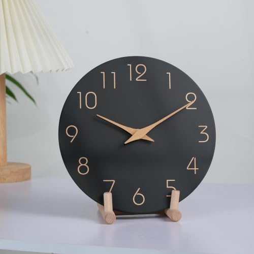 Mosewa Wall Clock 8" Battery Operated Silent Non-Ticking Simple Minimalist - Image 3