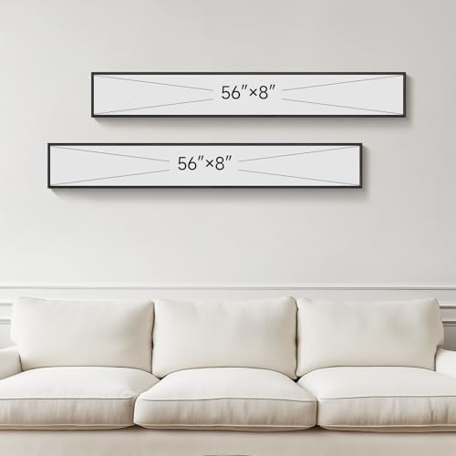 Large Framed Neutral Abstract Vertical Wall Art Decor - Image 3
