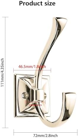 3 Pack Decorative Heavy Duty Towel Hooks - Image 2