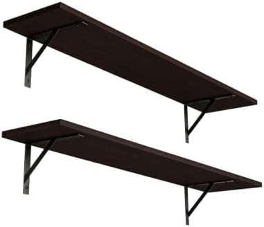 DINZI LVJ Long Wall Shelves, 31.5" Wall Mounted Shelves by DINZILVJ