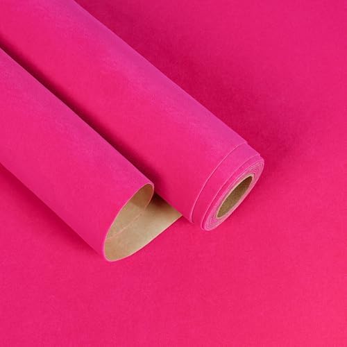 Hot Pink Velvet Wallpaper Peel and Stick Velvet Drawer Liner by EaseStick