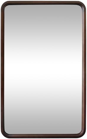 Bathroom Mirror for Wall, Wood Rectangle 30 x 48 inch Hanging Vanity Mirrors by Culer