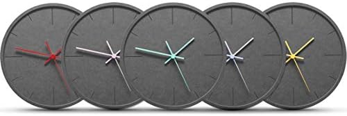 Stephanie Imports Modern Minimalist Dark Concrete Silent Wall Clock - Image 4