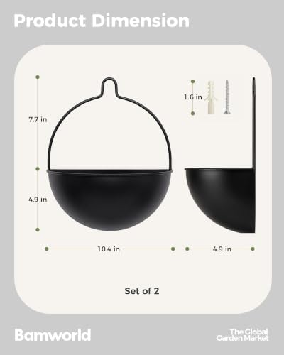 Bamworld 10.4 Inch Wall Planters - Image 5