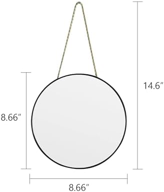 Round Wall Mirror Door Mirror PVC Plastic Frame - Image 3