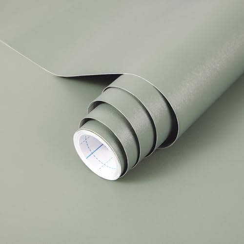 Sage Green Wallpaper Stick and Peel Green Contact Paper Removable Wallpaper by practicalWs