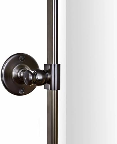 Farmhouse Pivot Rectangle Bathroom Mirror Oil Rubbed Bronze Metal Framed - Image 6