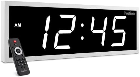 Ivation Large Digital Wall Clock by Ivation