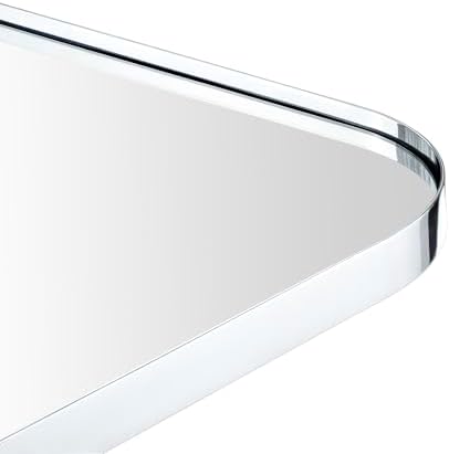 GRACTO 30x48'' Chrome Bathroom Rectangle Mirror - Image 4