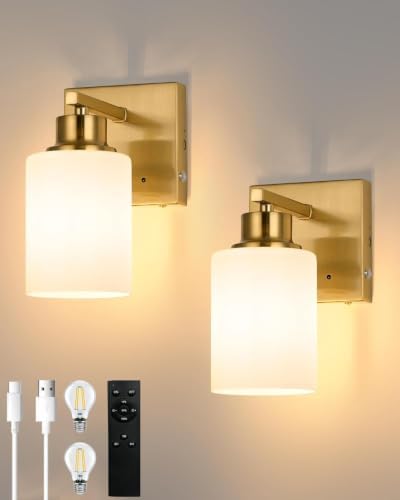 Wireless Battery Operated Wall Sconce Set of Two by Rayogale