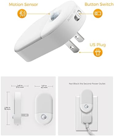 L LOHAS LED Motion Sensor Night Light, Amber Night Lights Plug into Wall - Image 6