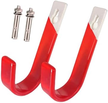 2Pcs Heavy-Duty wall Flat Iron Hooks by Unknown