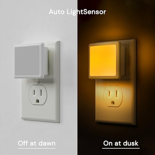 L LOHAS LED 3CCT Night Lights Plug into Wall 2-Pack, Plug in Night Light - Image 5