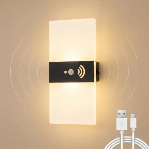 Wall Sconce, LED Wall Lights for Room Decor, Motion Sensor by SURPALIG