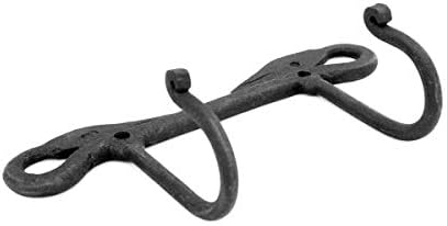 Renovators Supply Manufacturing Swan Design Double Coat Hook, Cast Iron Black - Image 7