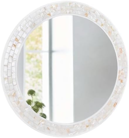 24 Inch Round Mirrors with Mosaic Frame by DUQIMOWALLMIRRORS