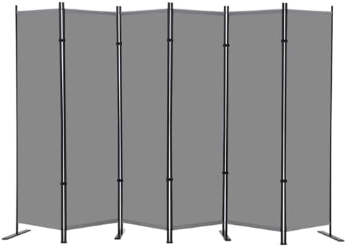 RANTILA 6 Panel Room Divider, 6 FT Folding Privacy Screen by RANTILA