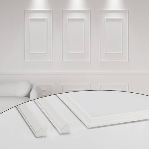 Peel and Stick Wall Molding Kit, 3-Set Double-Layer Frame Panels - Image 6