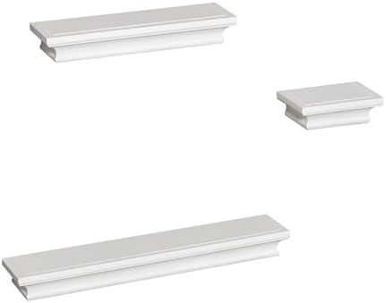 AHDECOR Versatile White Wall Mounted Floating Shelves, Stylish and Practical - Image 6