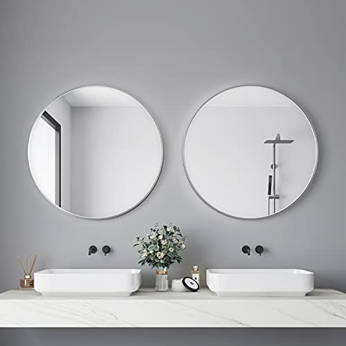 Itrue Round Metal Wall Mirror, 36 Inch - Image 2