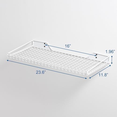 Wallmaster Garage Wall Shelves 23.6"x11.8" Wall Mount Metal Shelves 2 Pack - Image 3