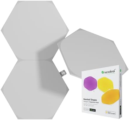 Nanoleaf Hexagon Lights, Smart RGBW LED Wall Light Panels, 3 PK by NANOLEAF