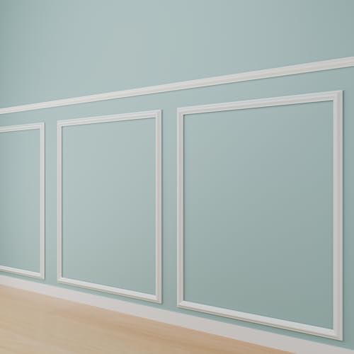 3 Set Panels Peel and Stick Premade Wainscoting Accent Wall Panels by KTINITK