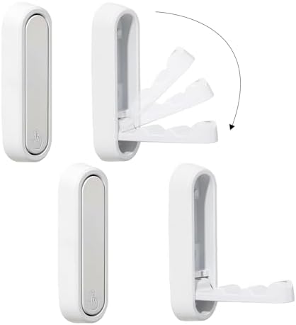 Dntorx Folding Wall Hooks, 2 Pack, Zinc Alloy, Heavy Duty Coat Hooks by Dntorx
