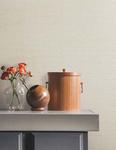 York Wallcoverings Natural Sisal Peel and Stick Grasscloth Wallpaper - Image 2