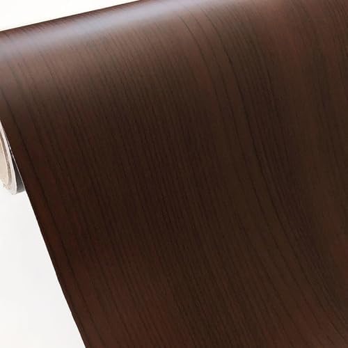 Dark Brown Wood Contact Paper, 17.3" x 197" Peel and Stick Waterproof Wallpaper - Image 6