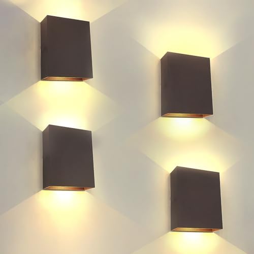 KICAAO LED Wall Sconces 4 Pack, 12W Wall Light by KICAAO