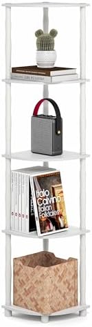 Furinno Turn-N-Tube Storage Shelves, 5-Tier Open Frame Book Shelf, Standing by Furinno-FitsYourSpaceFitsYourBudget