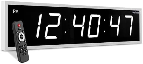 Ivation Oversized Digital Wall Clock by Ivation