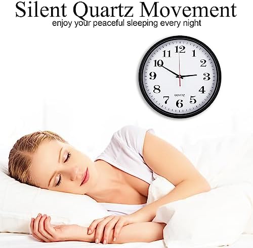 4 Pack Silent World Clock with Chalkboard Multi Time Zone, 12 Inch - Image 5
