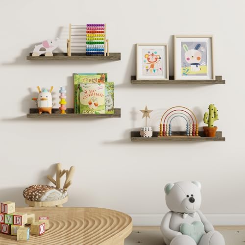Dreamland Picture Ledge Shelf for Wall, Floating Shelves Set of 2, 24 inch Long - Image 5