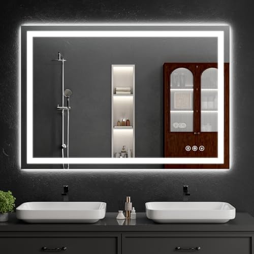 LED Bathroom Mirrors 36"x44" Bathroom Mirror by WISSMIELSHOME