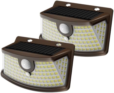 Aootek Solar Motion Sensor Lights Outdoor 120 LEDs, 2 Pack by Lightupeveryconer